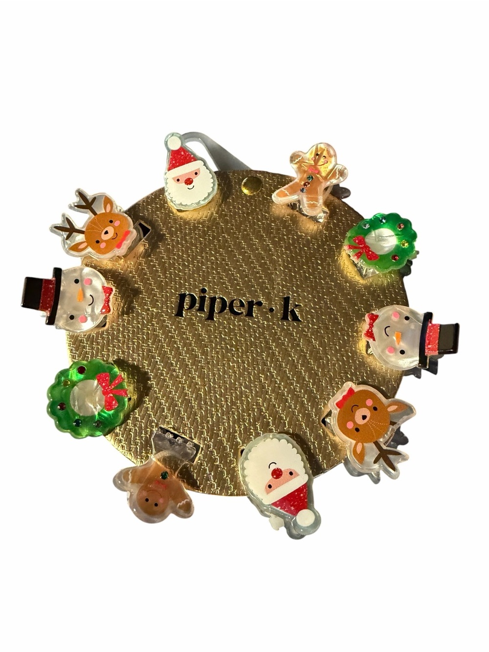 Piper K Christmas Character Hair Clips